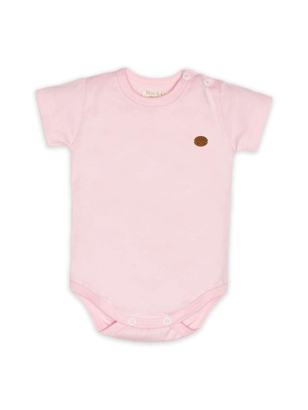 BODY MANGA CURTA BASICO - Rosa
