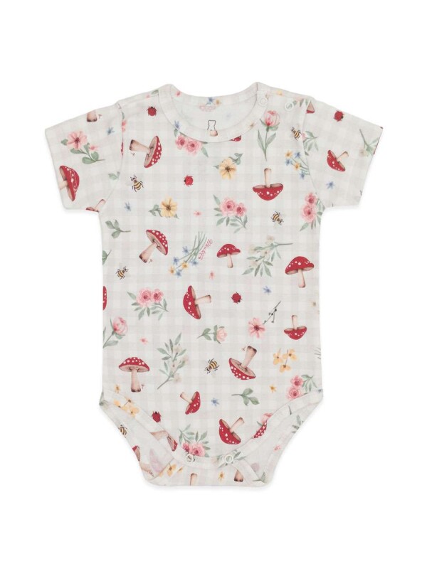 BODY MANGA CURTA SUEDINE COLECAO COGUMELOS - Geral