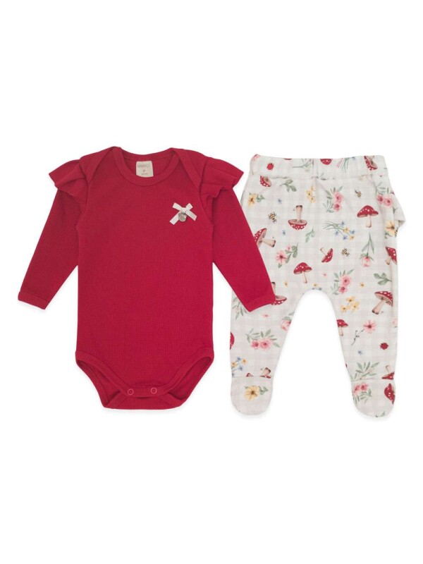 CONJUNTO BODY MANGA LONGA COM MIJAO COLECAO COGUMELOS - Geral