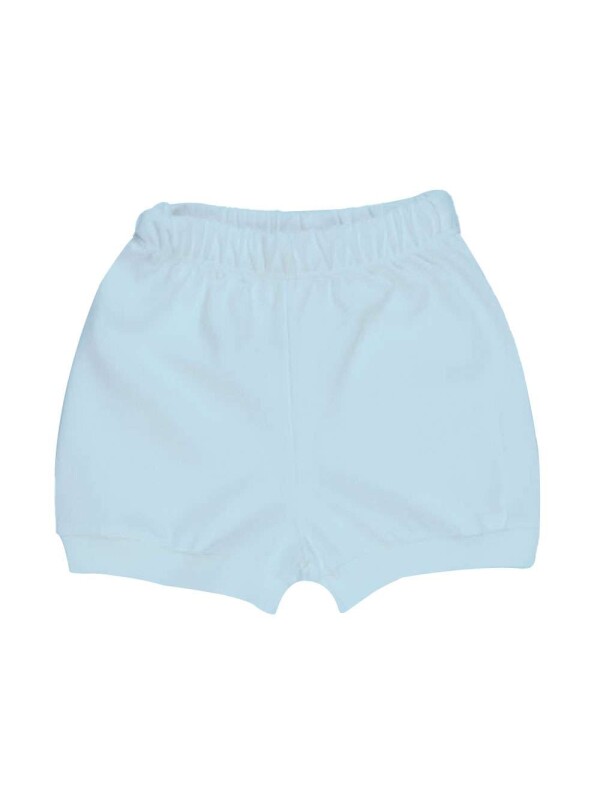 SHORTS SUEDINE BASICO - Azul bebe